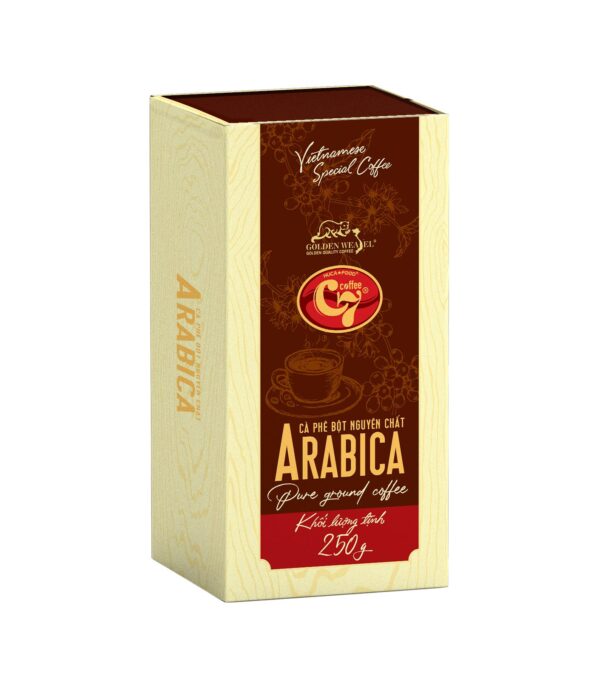 Cà Phê Bột Arabica Con Chồn Vàng - Hộp Vuông 250Gr