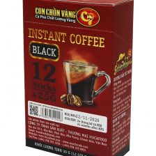 无糖无奶速溶咖啡 - C7 黄鼠狼 - 红盒 12 包。