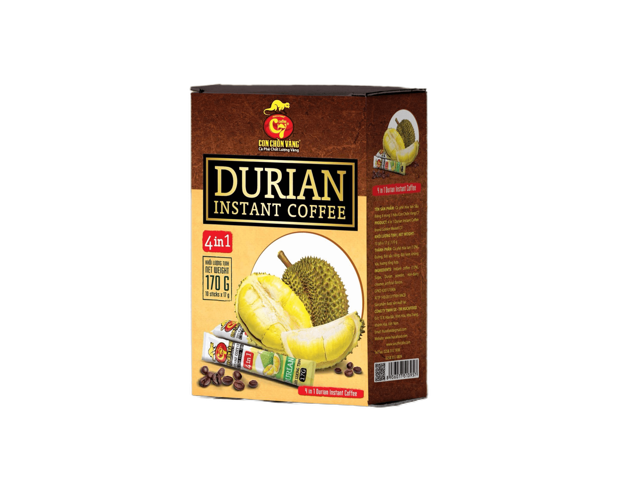 Cà phê sầu riêng - Cà phê sầu riêng hòa tan – Durian Instant Coffee - Cà phê hương sầu riêng