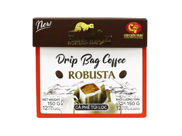 Cà phê phin giấy - cà phê túi lọc Robusta - HUCAFOOD “Drip Bag Coffee”