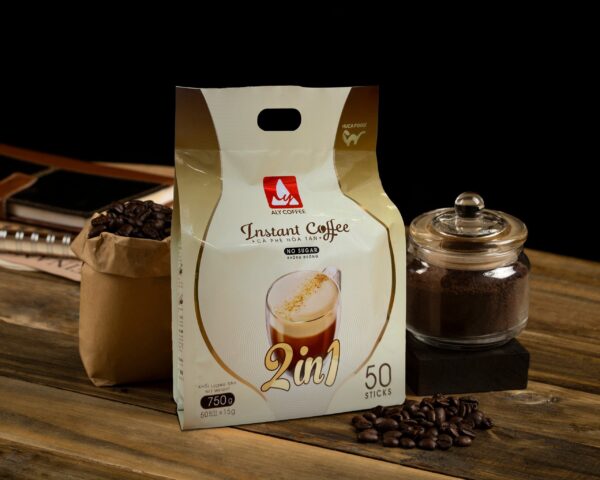Cà Phê Hòa Tan Đen - ALY COFFEE – Túi 50gói x 15gr