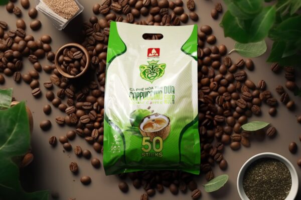 4 合 1 椰子味速溶咖啡 – ALY COFFEE – 袋装 50 包 x 17 克